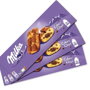 Milka Cake & Choc Ciastka biszkoptowe z kawałkami czekolady mlecznej 175 g