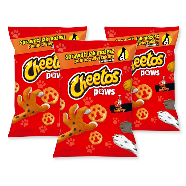 Cheetos łapki Chrupki o smaku ketchup 85g